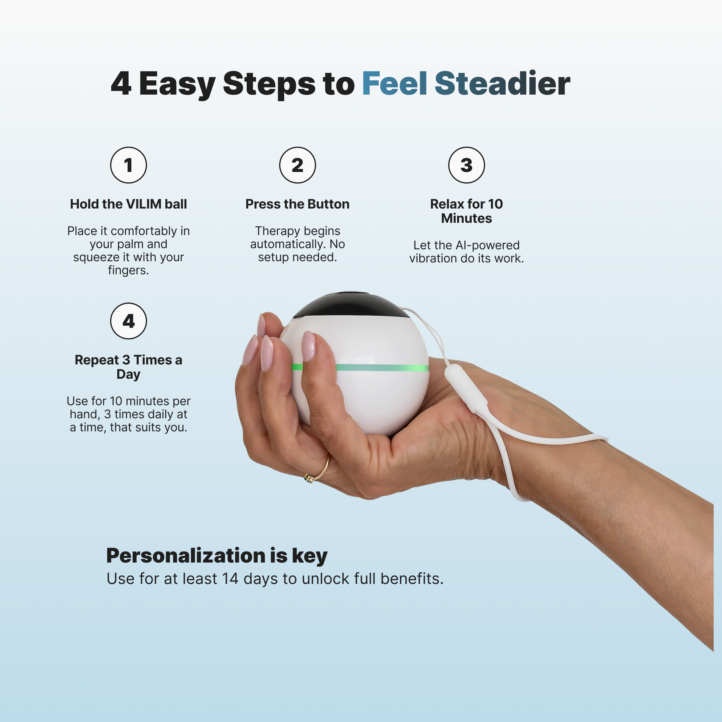 Tremor Relief Ball for Essential Tremor & Parkinson’s - VILIM ball